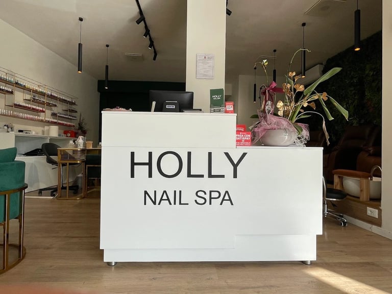 Reception del salone Holly Nail SPA